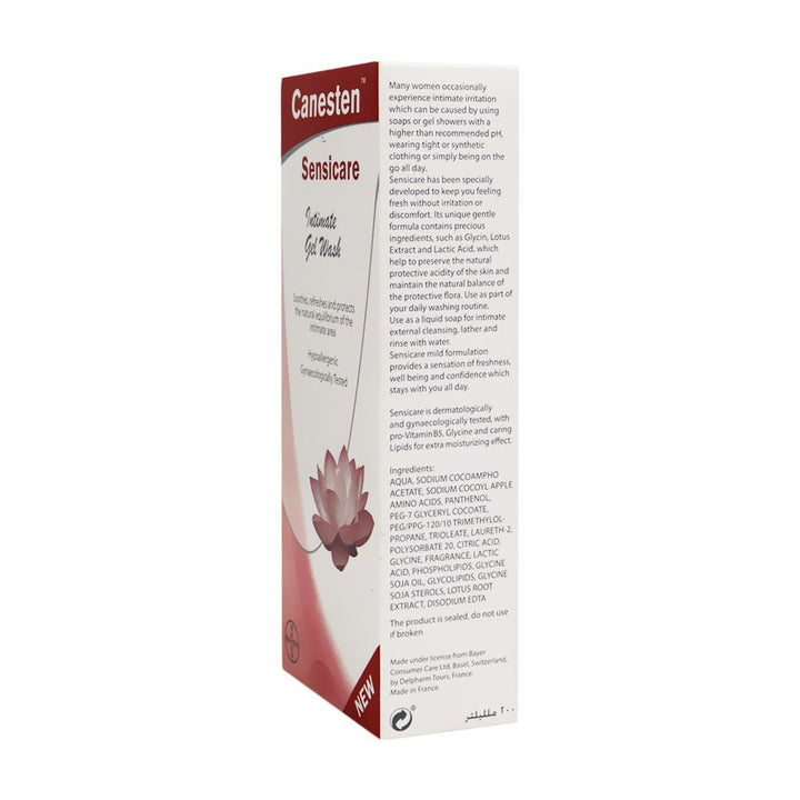 Canesten Sensicare Intimate Gel Wash 200 mL - Easy Pharmacy LLC