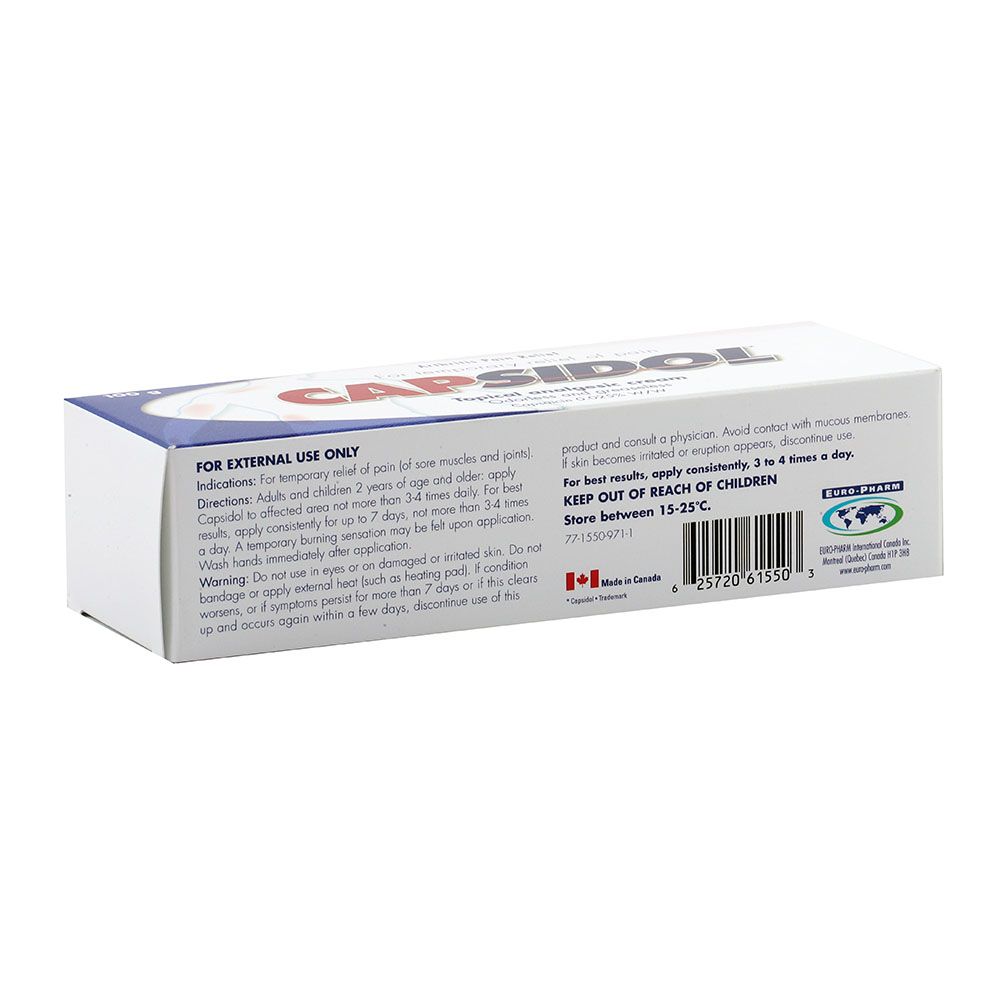 Capsidol Cream 100 g - Easy Pharmacy LLC