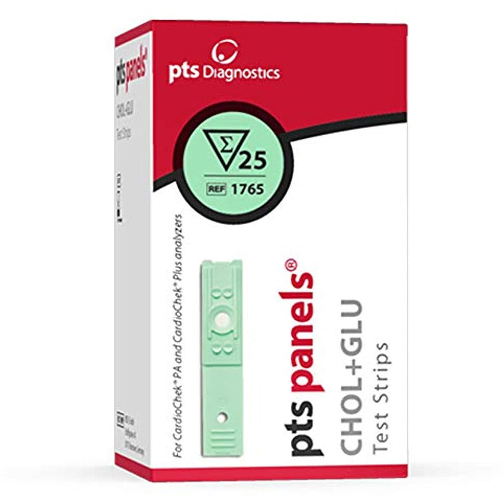 CardioChek Pts Panels Cholesterol + Glucose Test Strips 25's - Easy Pharmacy LLC