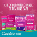 Carefree Breathable Cotton Panty Liners With Cotton & Aloe Extract, Pack of 30's