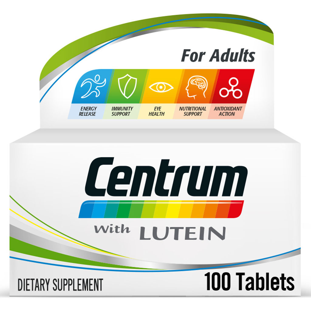 Centrum With Lutein Adult Multivitamin Supplement Tablets, Pack of 100's - Easy Pharmacy LLC