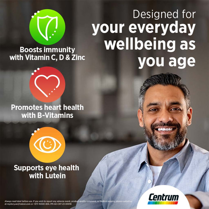 Centrum Silver With Lutein 50+ Adult Multivitamin Supplement Tablets, Pack of 100's - Easy Pharmacy LLC