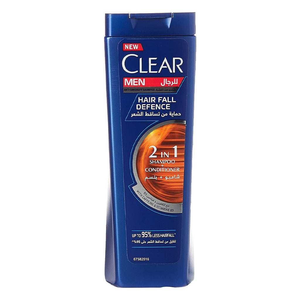 Clear Men Hair Fall Defense Anti- Dandruff 2 In 1 Shampoo + Conditioner 200 mL - Easy Pharmacy LLC