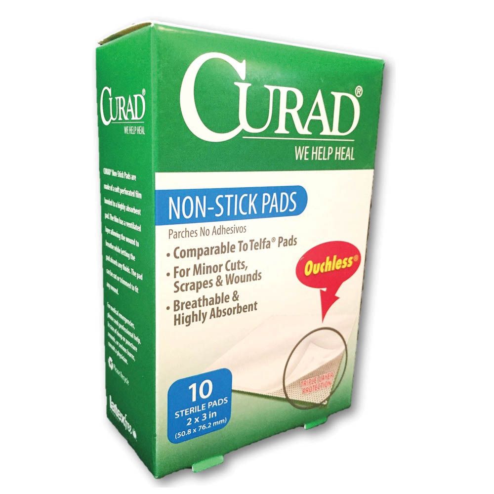 Curad Non Stick Sterile Pads 2 x 3 inch 10's - Easy Pharmacy LLC