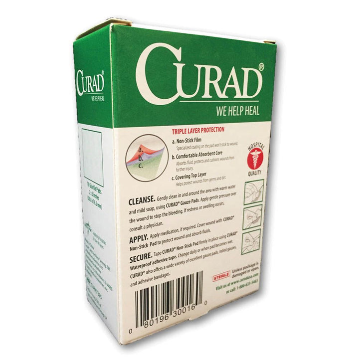 Curad Non Stick Sterile Pads 2 x 3 inch 10's - Easy Pharmacy LLC