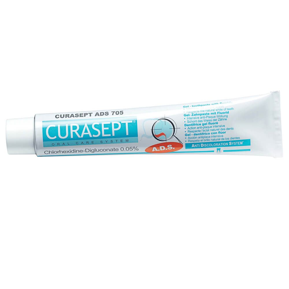 Curasept Anti Discoloration System 705 Gel Toothpaste 75 mL - Easy Pharmacy LLC
