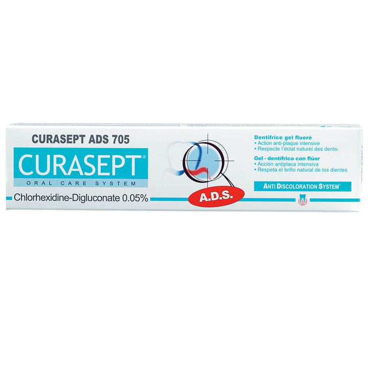 Curasept Anti Discoloration System 705 Gel Toothpaste 75 mL - Easy Pharmacy LLC