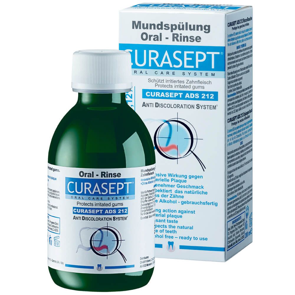 Curasept Anti Discoloration System 212 Mouthwash 200 mL - Easy Pharmacy LLC