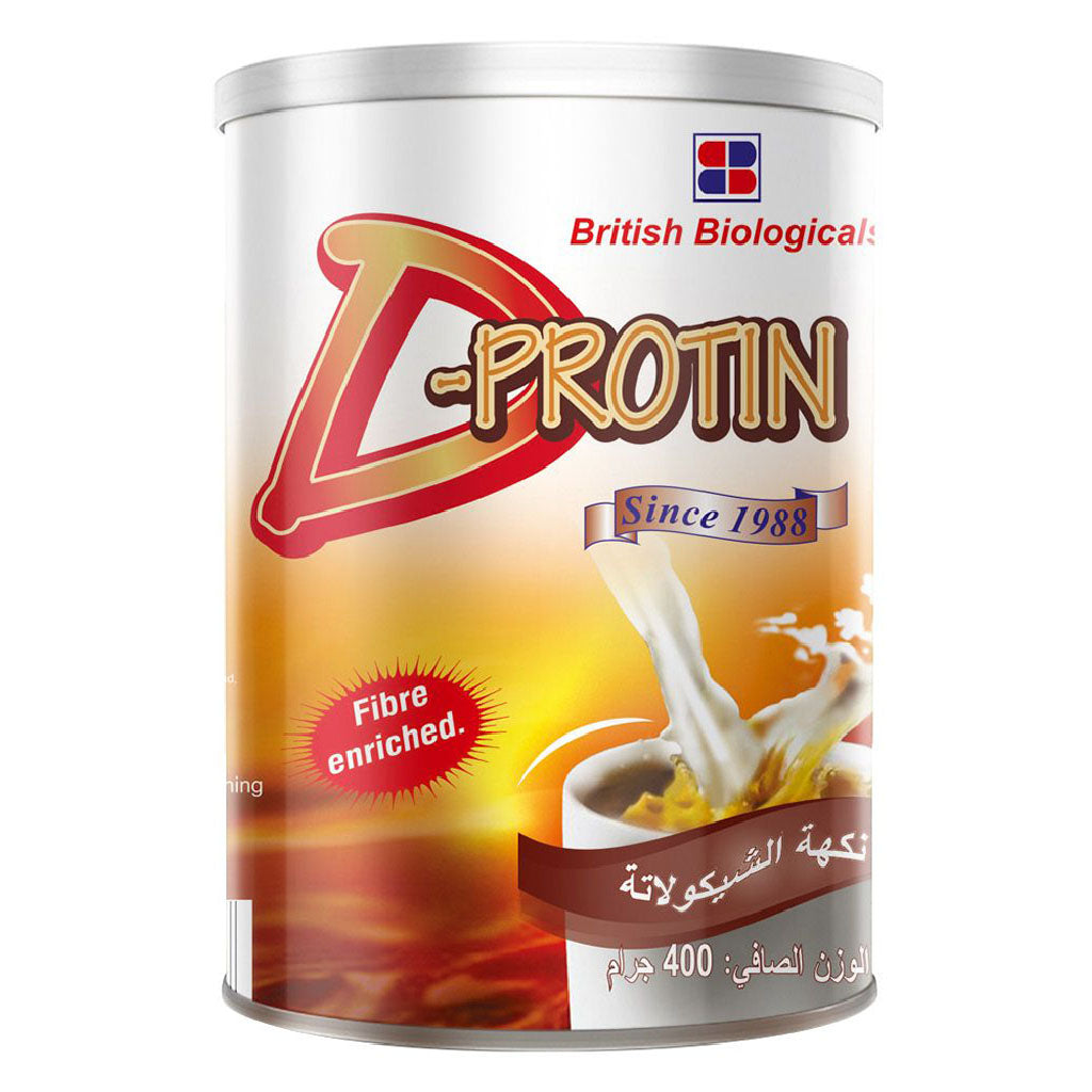 D-Protin Chocolate Powder 400 g - Easy Pharmacy LLC