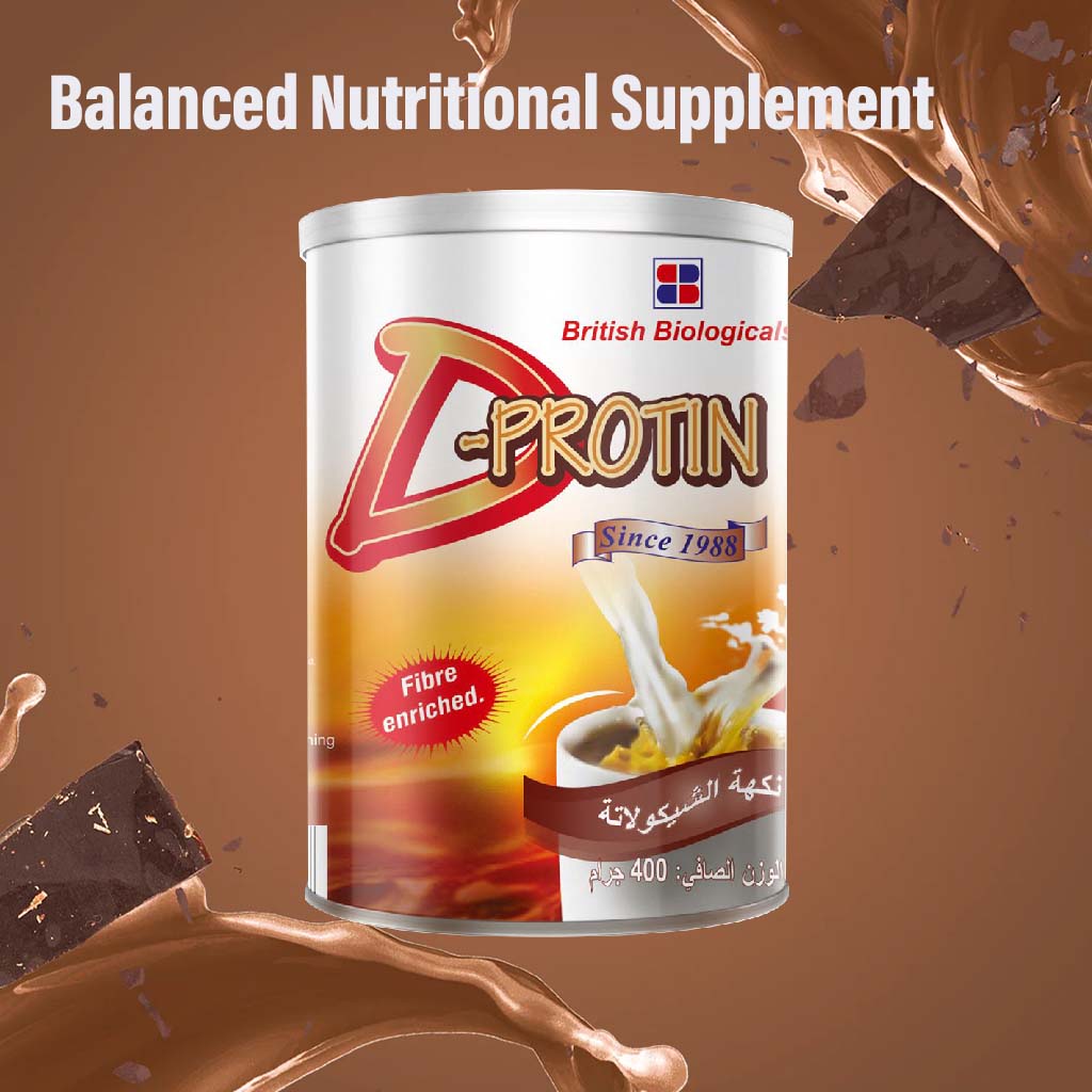 D-Protin Chocolate Powder 400 g - Easy Pharmacy LLC