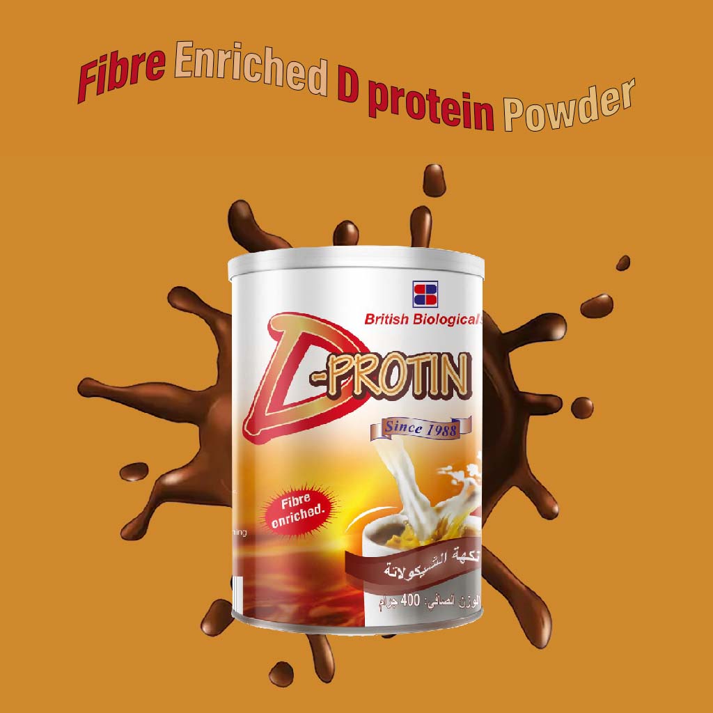D-Protin Chocolate Powder 400 g - Easy Pharmacy LLC