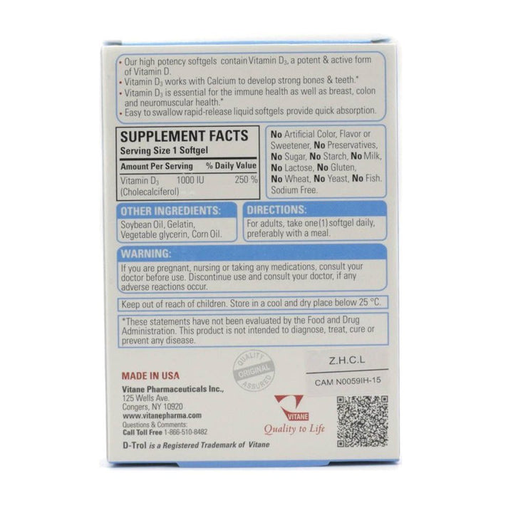 D-Trol Softgels 30's - Easy Pharmacy LLC