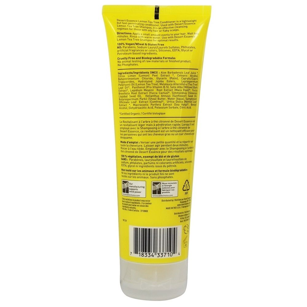 Desert Essence Lemon Tea Tree Conditioner 8 fl oz, 237 mL - Easy Pharmacy LLC