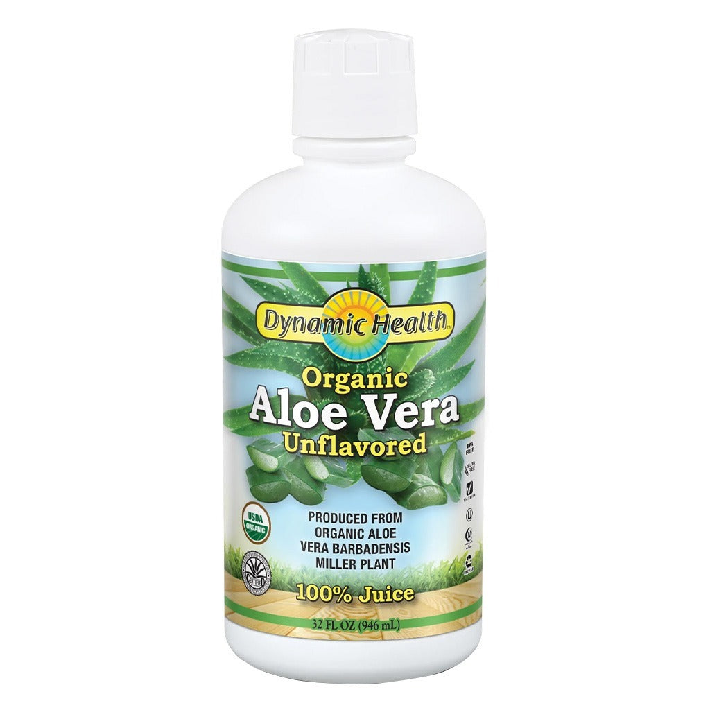 Dynamic Health Organic Aloe Vera Juice Unflavored 946 mL - Easy Pharmacy LLC