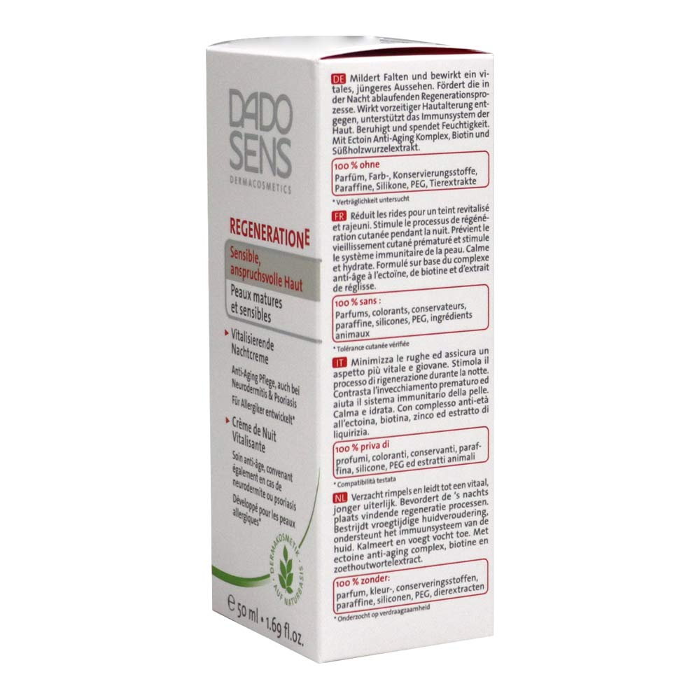 Dadosens Regeneration Energizing Night Cream 1.69 fl oz, 50 mL - Easy Pharmacy LLC