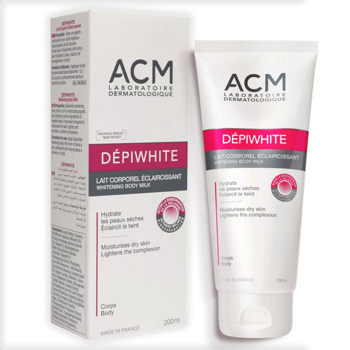 ACM Depiwhite Whitening Body Milk, Moisturising & Nourishing Body Lotion With Anti-Brown Spot Action 200ml - Easy Pharmacy LLC