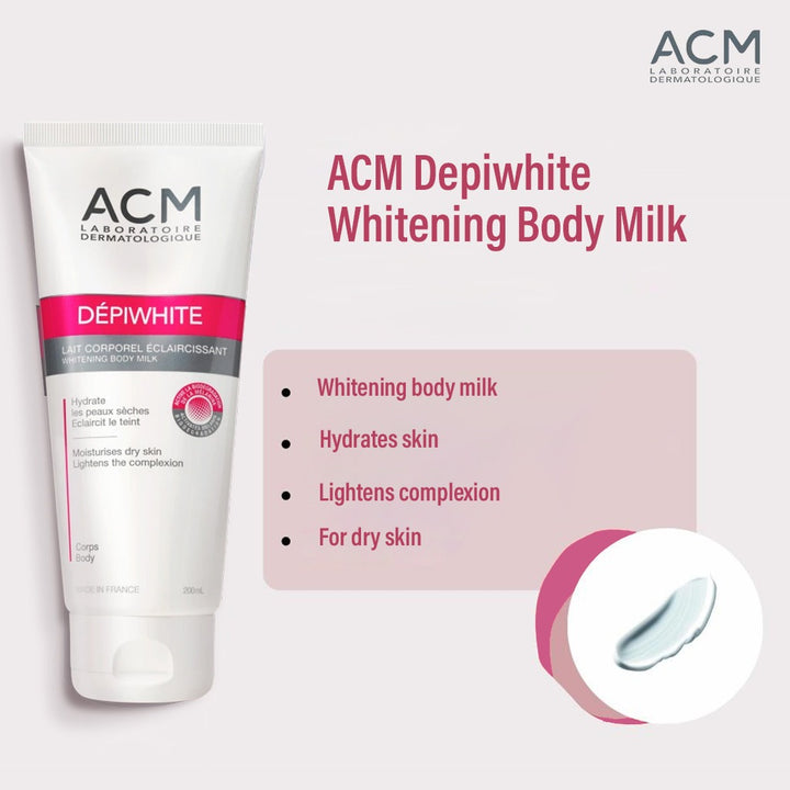 ACM Depiwhite Whitening Body Milk, Moisturising & Nourishing Body Lotion With Anti-Brown Spot Action 200ml - Easy Pharmacy LLC