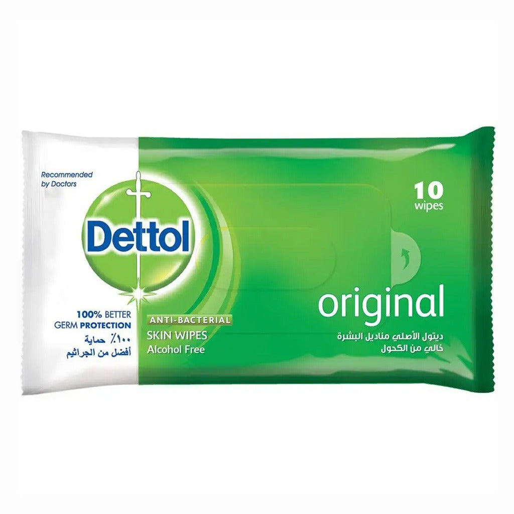 Dettol Anti-Bacterial Wipes 10's - Easy Pharmacy LLC
