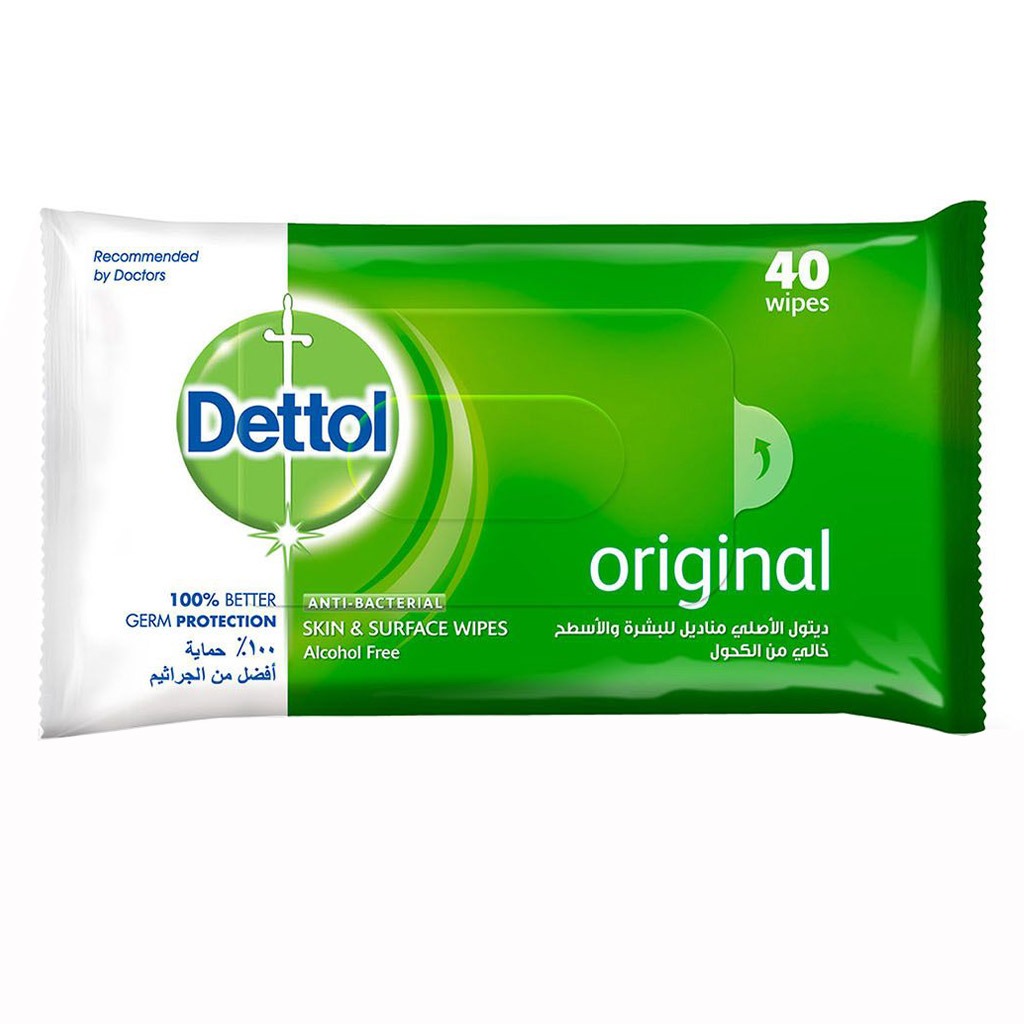 Dettol Anti-Bacterial Wipes 40's - Easy Pharmacy LLC