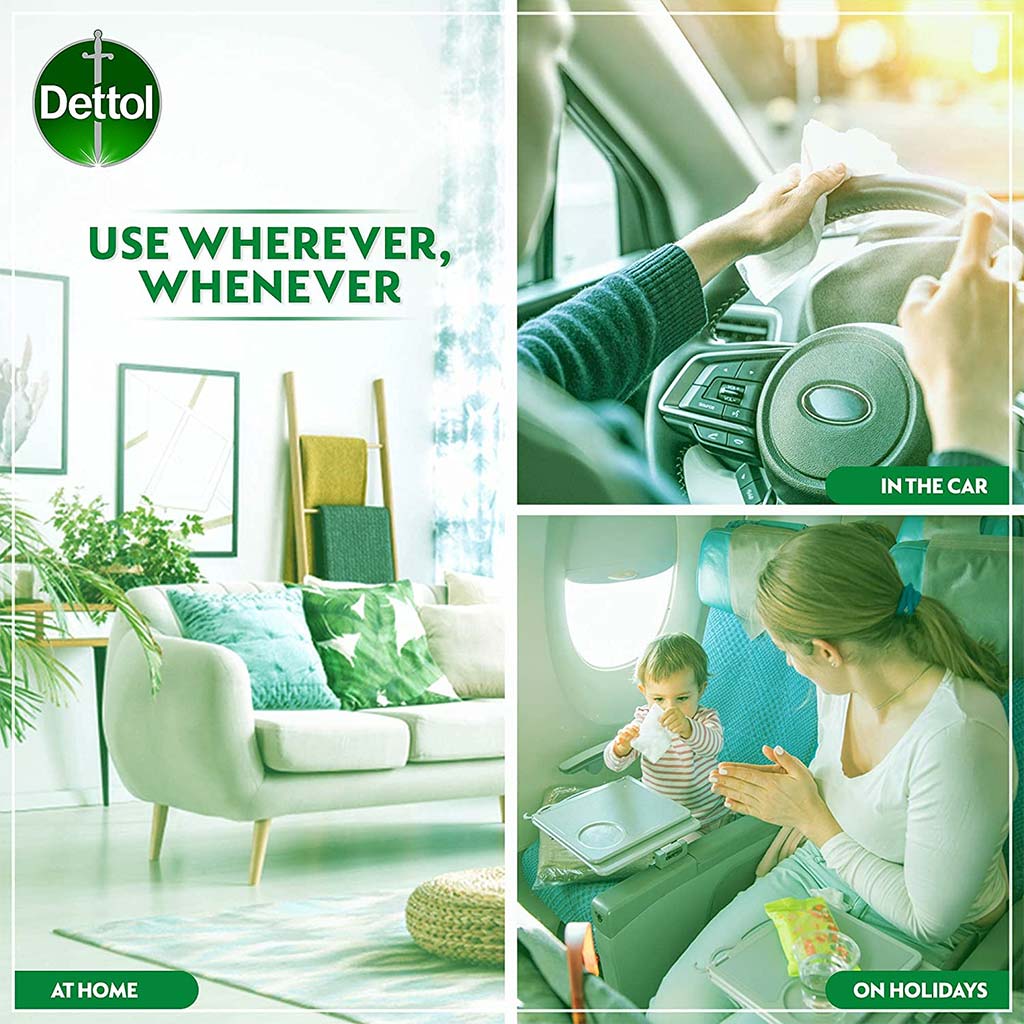 Dettol Anti-Bacterial Wipes 80's - Easy Pharmacy LLC