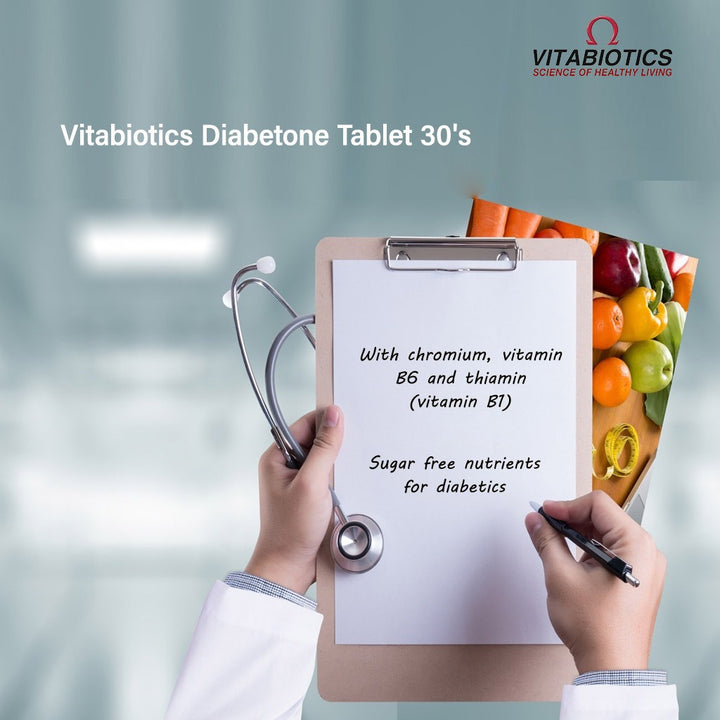 Vitabiotics Diabetone Original Nutritional Supplement Tablets For Diabetes, Pack of 30's - Easy Pharmacy LLC