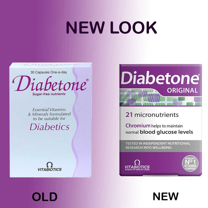 Vitabiotics Diabetone Original Nutritional Supplement Tablets For Diabetes, Pack of 30's - Easy Pharmacy LLC
