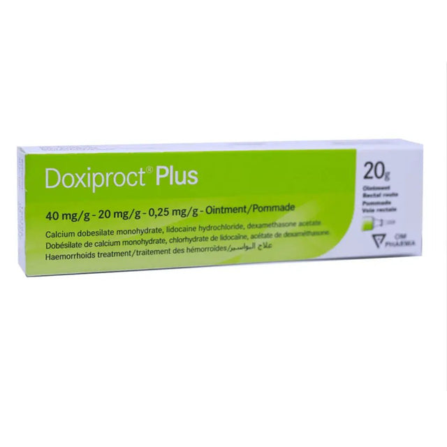 Buy Doxiproct Plus Rectal Ointment For Hemorrhoids 20g in UAE | Best ...