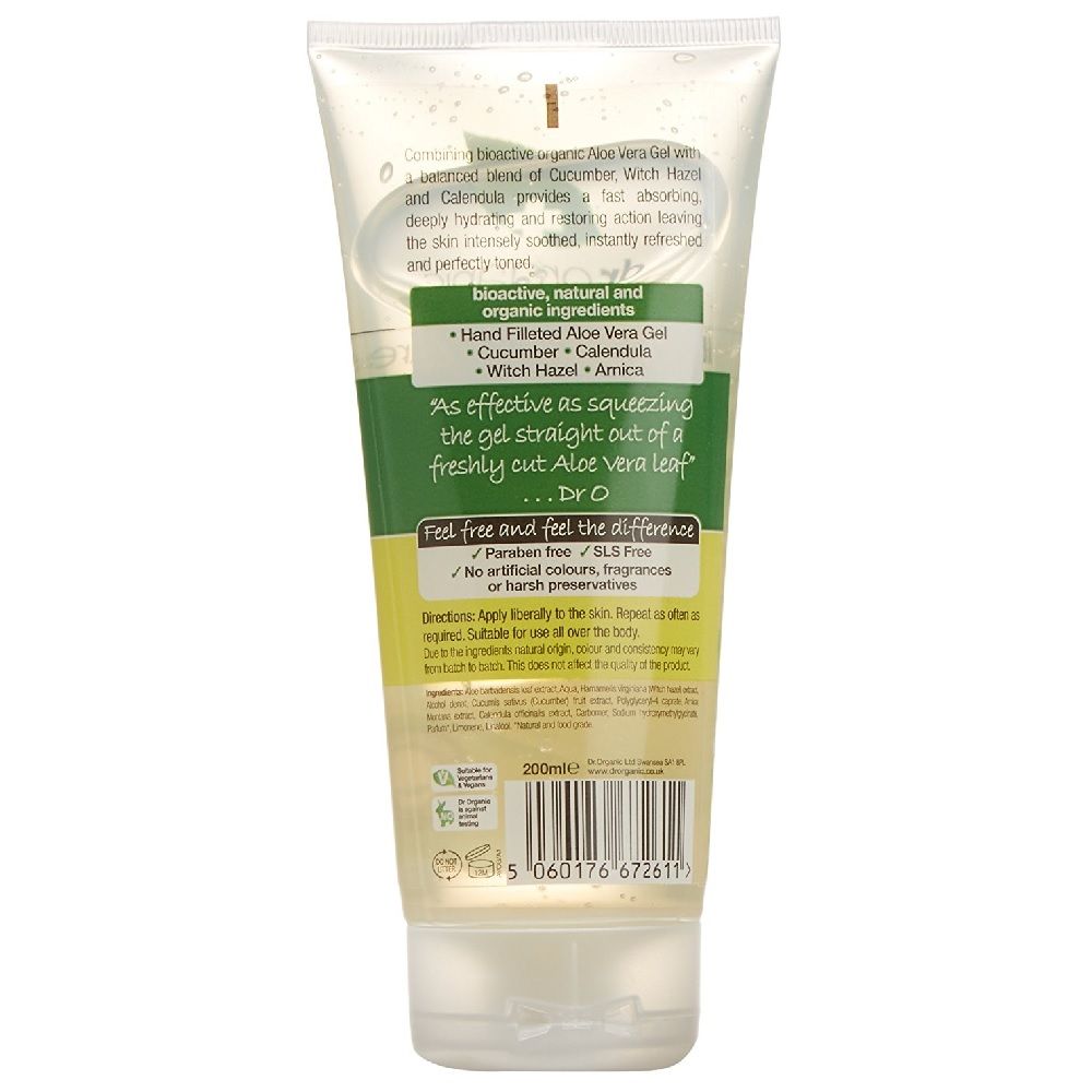 Dr. Organic Aloe Vera Cucumber Gel 200 mL - Easy Pharmacy LLC