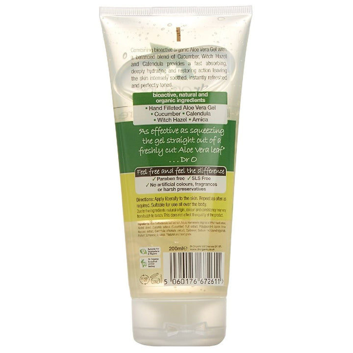 Dr. Organic Aloe Vera Cucumber Gel 200 mL - Easy Pharmacy LLC
