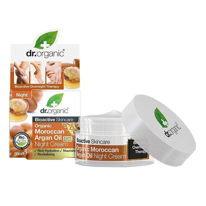 Dr.Organic moroccan argan oil night cream 50 mL - Easy Pharmacy LLC