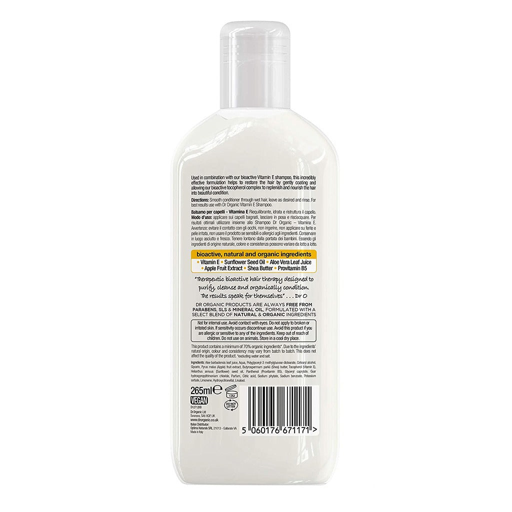 Dr. Organic Vitamin E Conditioner 265 mL - Easy Pharmacy LLC
