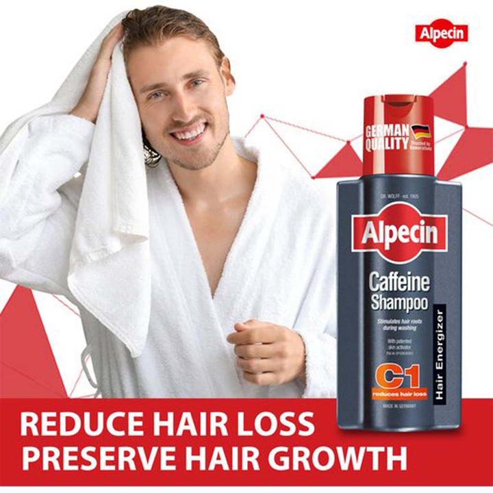 Dr.Wolff Alpecin Caffeine Shampoo 250 mL - Easy Pharmacy LLC