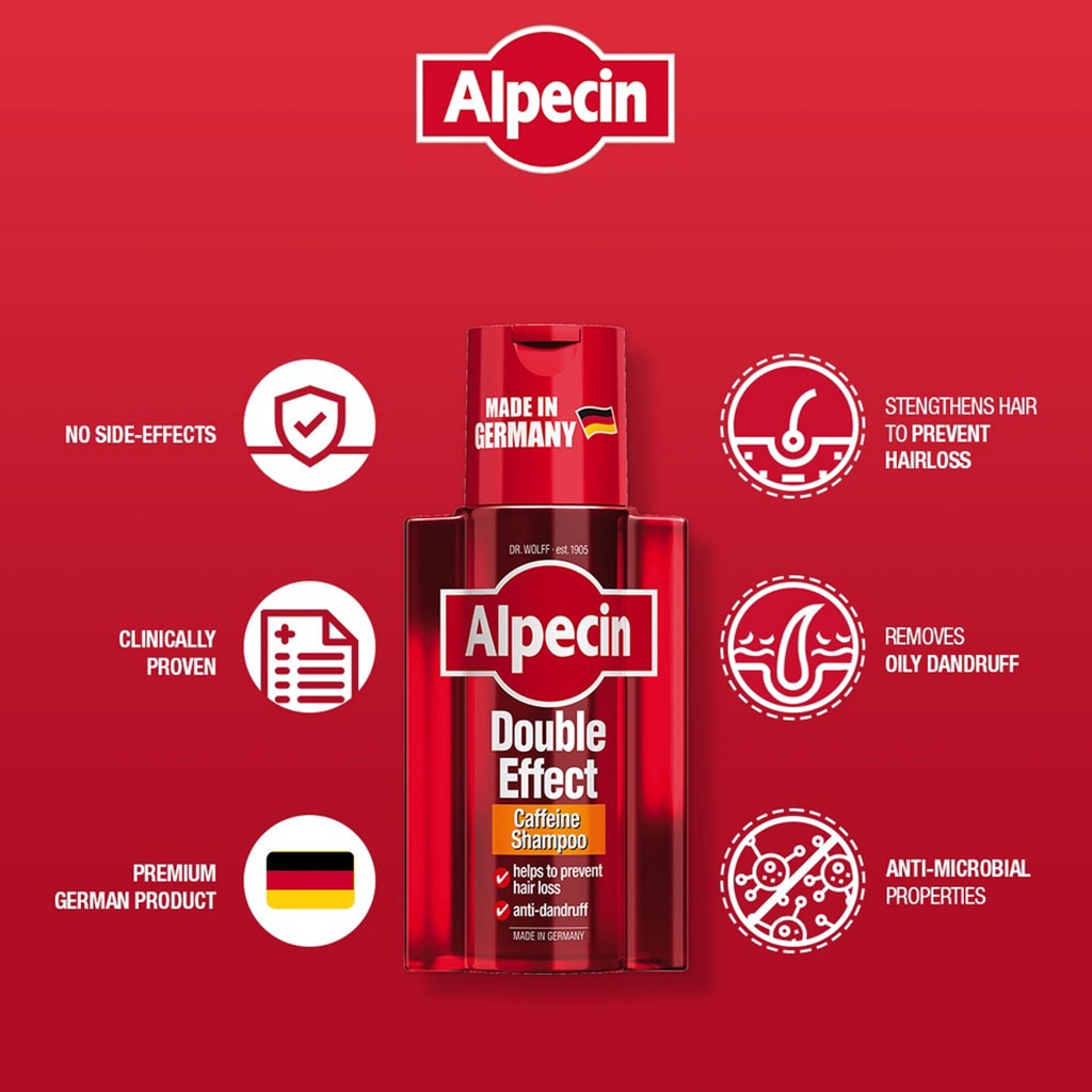 Dr.Wolff Alpecin Double Effect Caffeine Shampoo 200 mL - Easy Pharmacy LLC