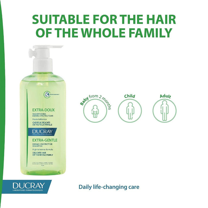 Ducray Extra-Gentle Dermo-protective Shampoo 400 mL - Easy Pharmacy LLC