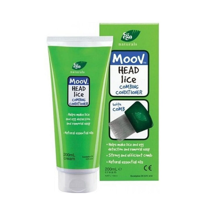 Ego Moov Head Lice Combing Conditioner, Lice Treatment Formula With Comb 200ml - Easy Pharmacy LLC