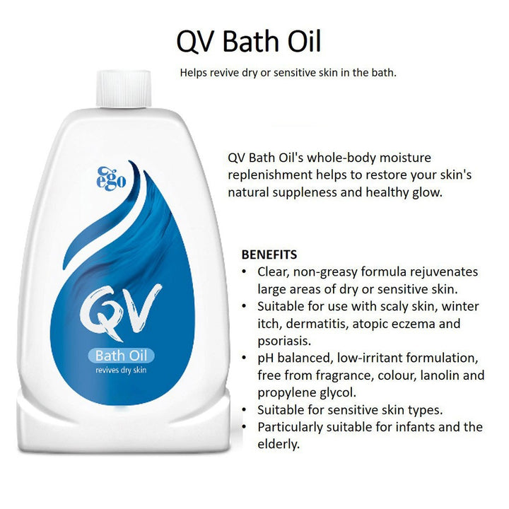 Ego QV Bath Oil For Dry Skin 250ml - Easy Pharmacy LLC