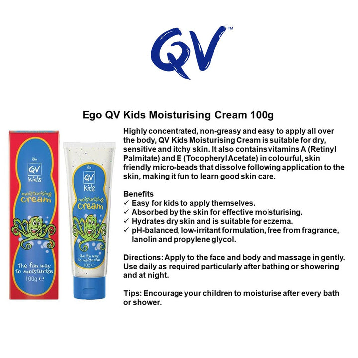 Ego QV Kids Moisturising Cream 100g - Easy Pharmacy LLC