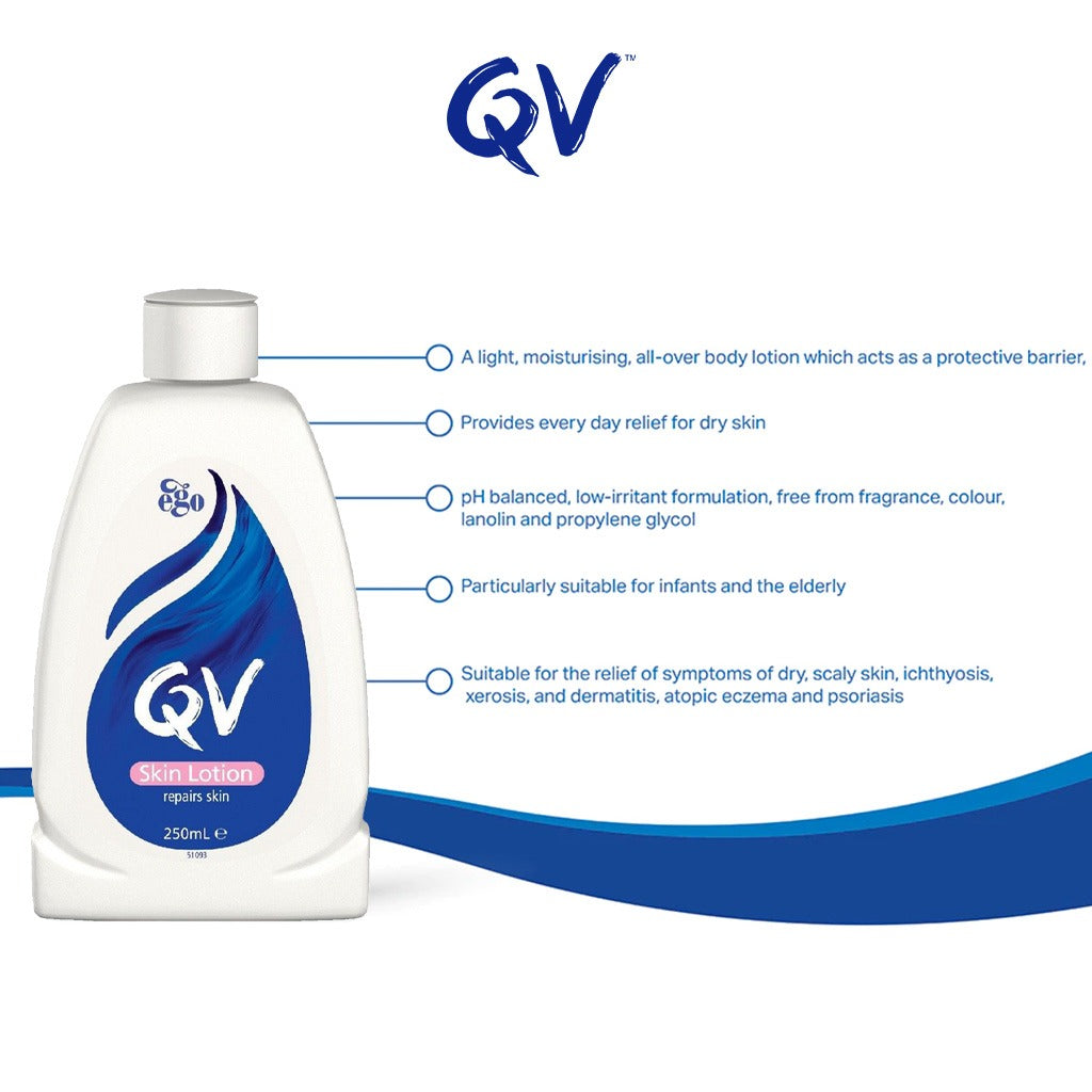 Ego QV Skin Lotion Moisturizer For Dry And Sensitive Skin 250ml - Easy Pharmacy LLC