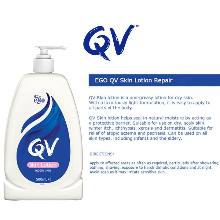 Ego QV Skin Lotion Moisturizer For Dry And Sensitive Skin 500ml - Easy Pharmacy LLC