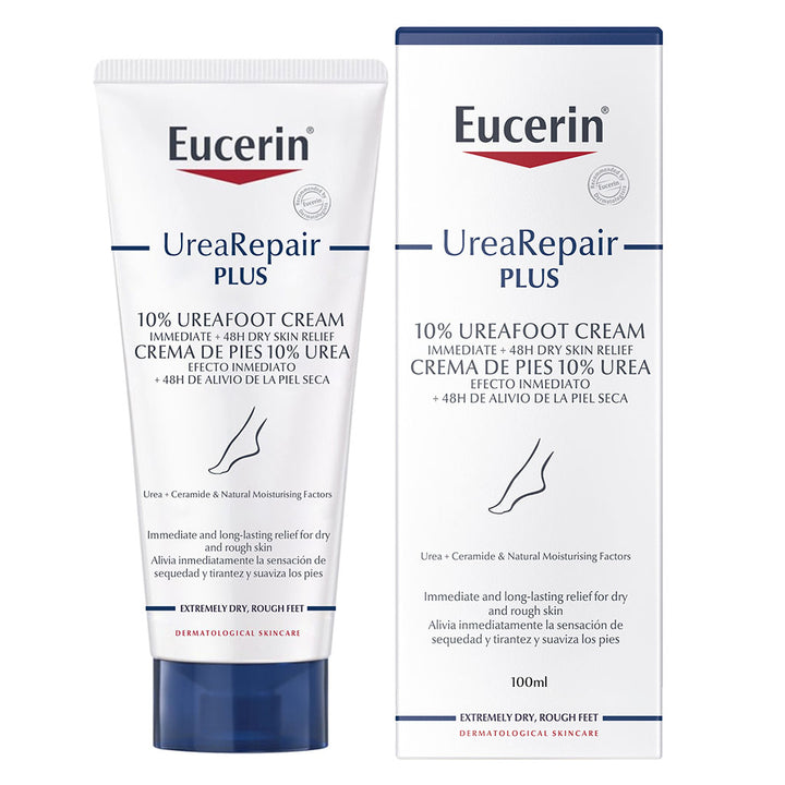 Eucerin UreaRepair Plus 10% Urea Intensive Foot Repair Cream For Dry & Rough Skin 100ml - Easy Pharmacy LLC