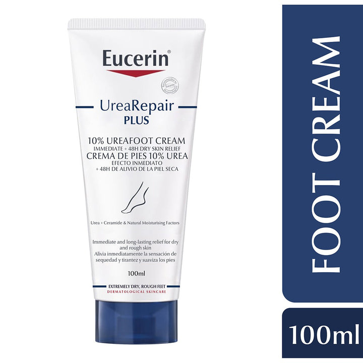 Eucerin UreaRepair Plus 10% Urea Intensive Foot Repair Cream For Dry & Rough Skin 100ml - Easy Pharmacy LLC