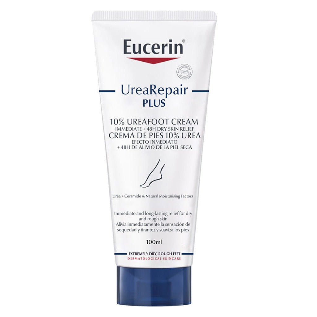 Eucerin UreaRepair Plus 10% Urea Intensive Foot Repair Cream For Dry & Rough Skin 100ml - Easy Pharmacy LLC