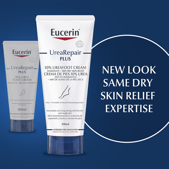 Eucerin UreaRepair Plus 10% Urea Intensive Foot Repair Cream For Dry & Rough Skin 100ml - Easy Pharmacy LLC
