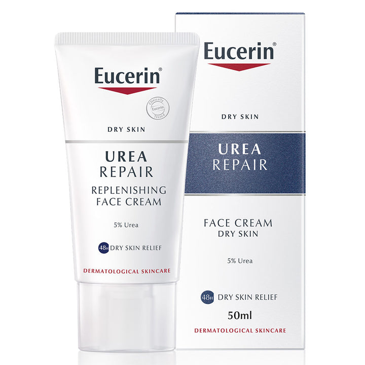 Eucerin UreaRepair 5% Urea Replenishing Face Cream For Dry Skin 50ml - Easy Pharmacy LLC