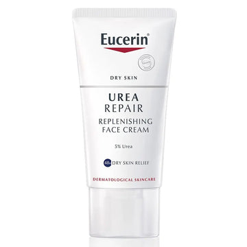 Eucerin UreaRepair 5% Urea Replenishing Face Cream For Dry Skin 50ml