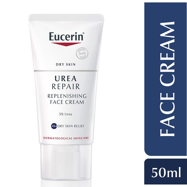 Eucerin UreaRepair 5% Urea Replenishing Face Cream For Dry Skin 50ml - Easy Pharmacy LLC