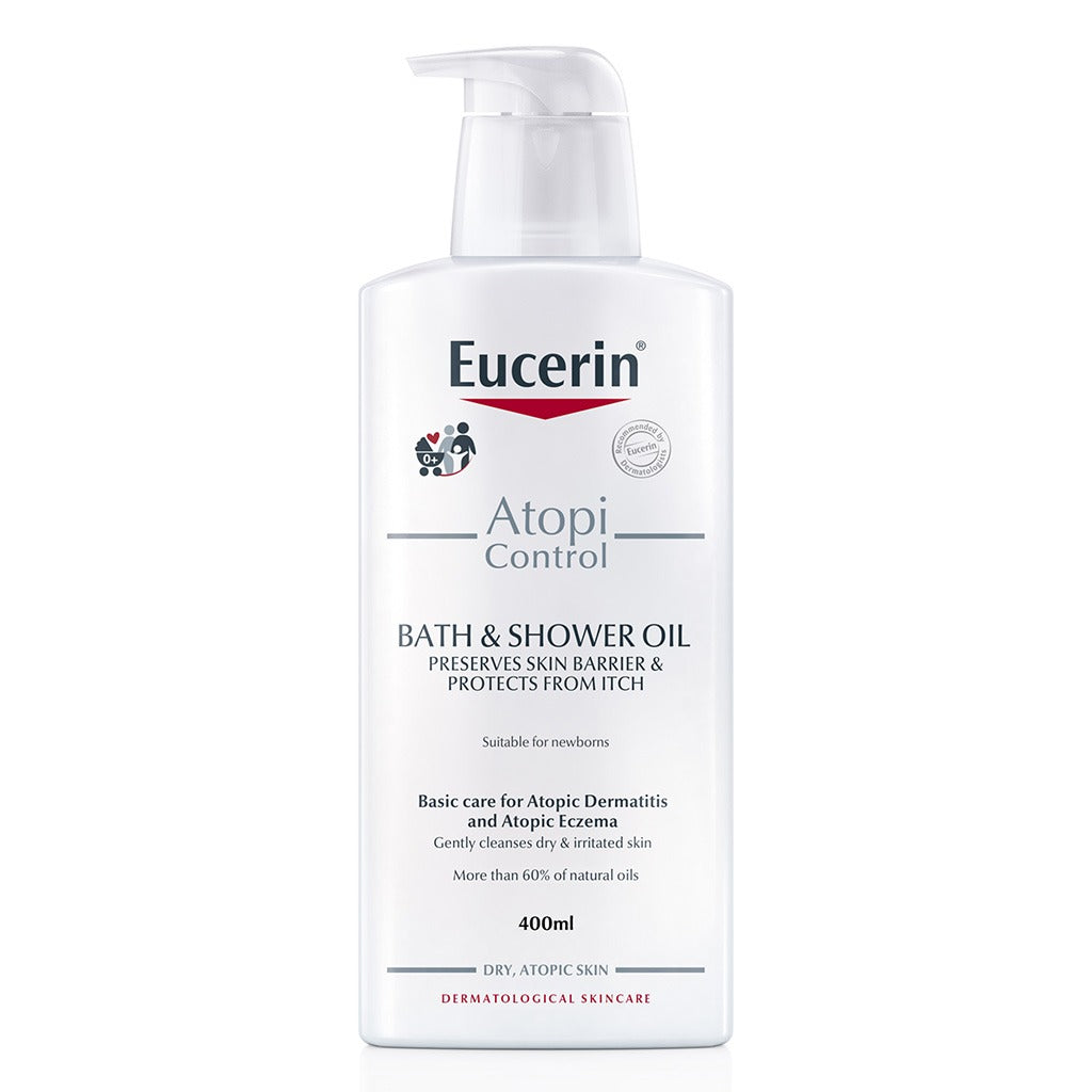 Eucerin AtopiControl Bath & Shower Oil For Atopic Dermatitis 400ml - Easy Pharmacy LLC