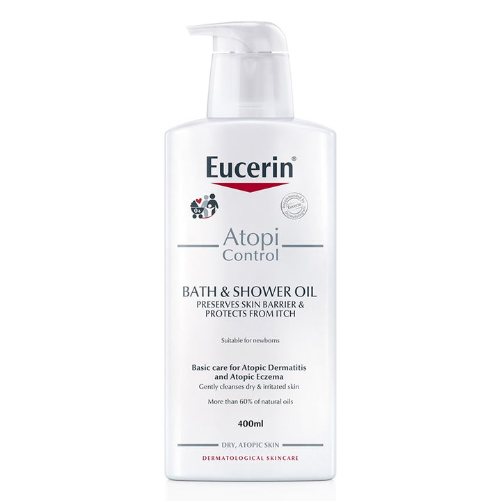 Eucerin AtopiControl Bath & Shower Oil For Atopic Dermatitis 400ml - Easy Pharmacy LLC