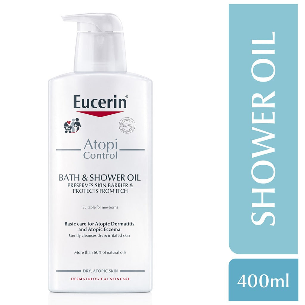 Eucerin AtopiControl Bath & Shower Oil For Atopic Dermatitis 400ml - Easy Pharmacy LLC