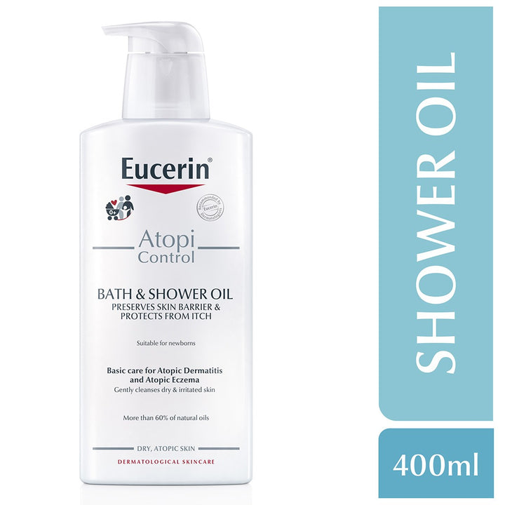 Eucerin AtopiControl Bath & Shower Oil For Atopic Dermatitis 400ml - Easy Pharmacy LLC